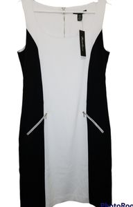 👗Kenneth Cole Sleeveless Sheath Dress with Zip Back,‎ NWT